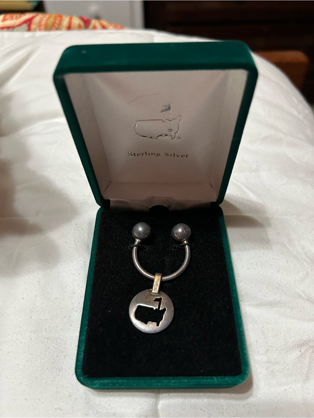 Sterling Silver Masters key ring